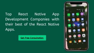 Top React Native App Development Companies with the best of the React Native Apps.