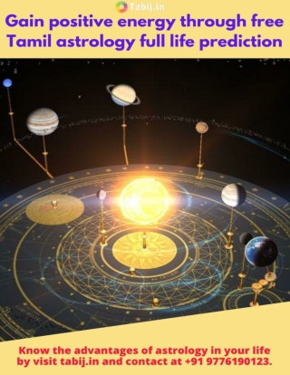 Gain positive energy through free Tamil astrology full life prediction
