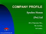 COMPANY PROFILE