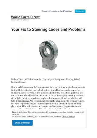 Your Fix to Steering Codes and Problems