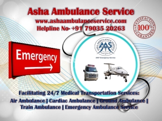 Shift your Cardiac Problem Patient by Ambulance Service in Patna | ASHA