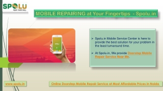Online Doorstep Mobile Repair Service at Most Affordable Prices in Noida