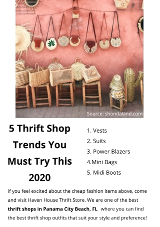 5 Thrift Shop Trends You Must Try This 2020
