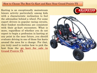 Cheap Go Karts at Grand Prairie TX -  Arlington Power Sports