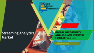 Streaming Analytics Market: Why Investors Are So Much Interested In This Business