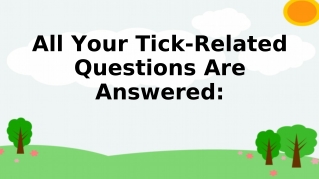 All Your Tick-Related Questions Are Answered: