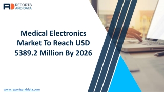 Medical Electronics Market Size, Cost Structures, Latest Technology and forecasts to 2027