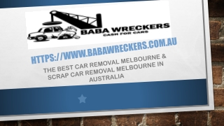 Scrap Car Removal Melbourne