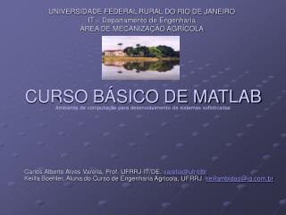 CURSO BÁSICO DE MATLAB