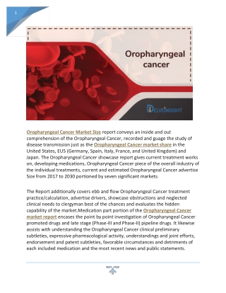 Oropharyngeal cancer diagnosis