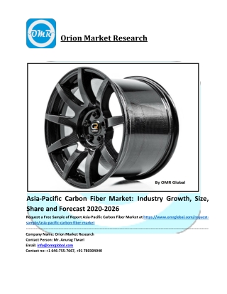 Asia-Pacific Carbon Fiber Market: Global Industry Analysis and Forecast 2020-2026