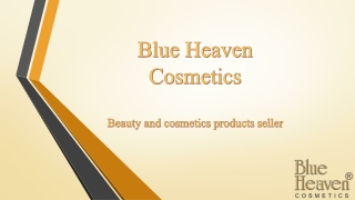 Blueheaven Cosmetics: Beauty and cosmetics products seller