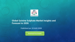 Global Quinine Sulphate Market Insights and Forecast to 2026
