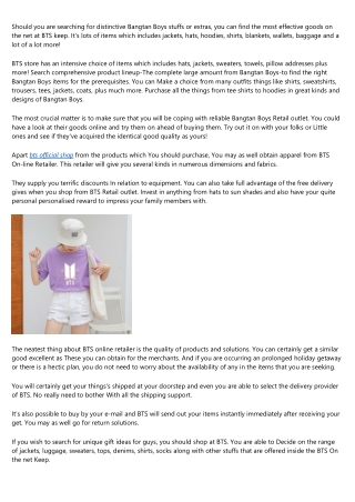 25 Surprising Facts About bts store