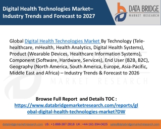 Digital Health Technologies Market Size Market Share & Forecast, 2020-2026