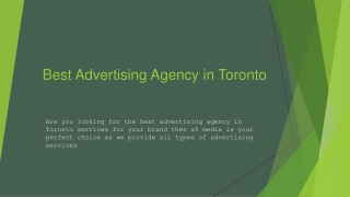 Best Advertizing Agency in Toronto