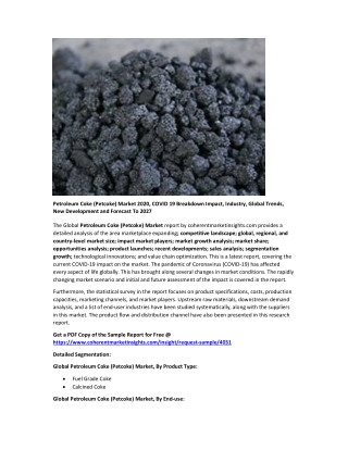 Petroleum Coke (Petcoke) Market