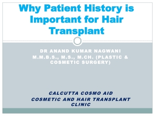 Why Patient History is Important for Hair Transplant