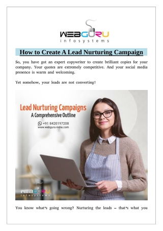 How to Create A Lead Nurturing Campaign