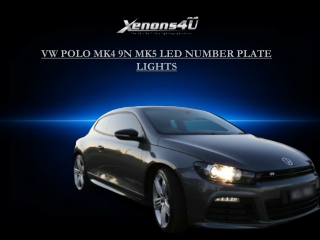 VW POLO MK4 9N MK5 LED Number Plate Lights