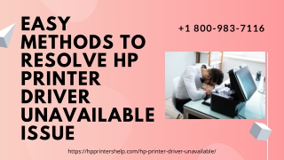 Hp Printer Driver Unavailable Fixes 1-8009837116 Printer Driver Is Unavailable Hp