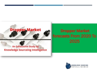 Dropper Market  to grow at a CAGR off 3.39% (2020 -2025)