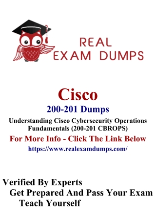 200-201 Exam Questions, Cisco 200-201 Free Dumps | Realexamdumps.com