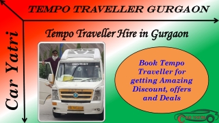 Tempo Traveller on Hire in Gurgaon