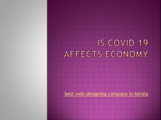 Is covid 19 affected economy- best  software development company in kerala