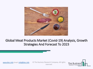 Meat Products Market Scope And Price Analysis