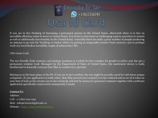 USA Green Card