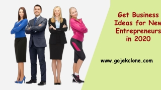 Get Business Ideas for New Entrepreneurs in 2020