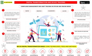 Compliance Management and Asset Tracking in Offline and Online Modes