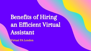 Benefits of Virtual Assistant | Virtual PA London