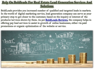 Rely On Boldleads For Real Estate Lead Generation Services And Solutions