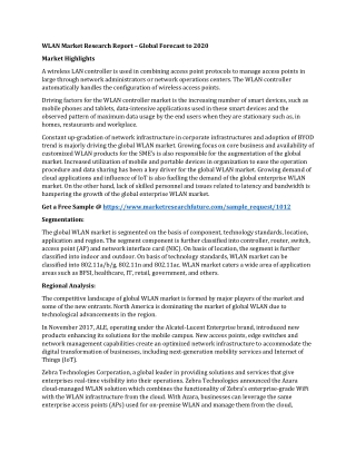 WLAN Market Research Report – Global Forecast to 2020