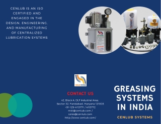 Best Greasing Systems in India