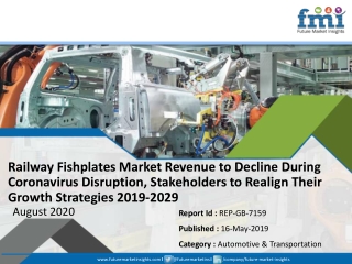 Railway Fishplates Market Revenue to Decline During Coronavirus Disruption, Stakeholders to Realign Their Growth Strateg