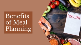 Benefits of Meal Planning