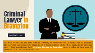 Criminal Lawyer in Brampton