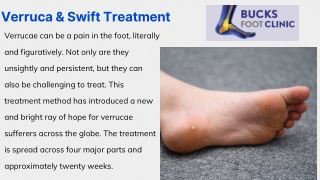 Effective Verruca Treatment | Swift Machine | Foot Care