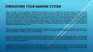 Healthier Immune System