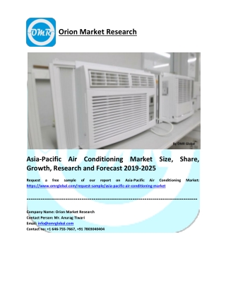 Asia-Pacific Air Conditioning Market Size, Share, Growth, Research and Forecast 2019-2025