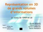 Repr sentation en 3D de grands volumes d informations