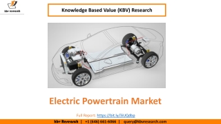 Electric Powertrain Market Size Worth $38.9 Billion By 2026 - KBV Research
