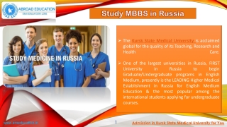 MBBS in Kazan State Medical University