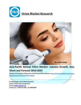 Asia-Pacific Dermal Fillers Market Size, Industry Trends, Share and Forecast 2019-2025