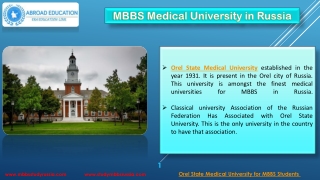 Kazan State Medical University Admission Process for MBBS Students