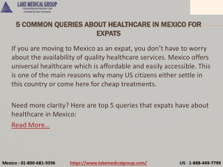 5 common queries about Healthcare in Mexico for Expats