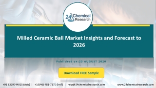 Milled Ceramic Ball Market Insights and Forecast to 2026